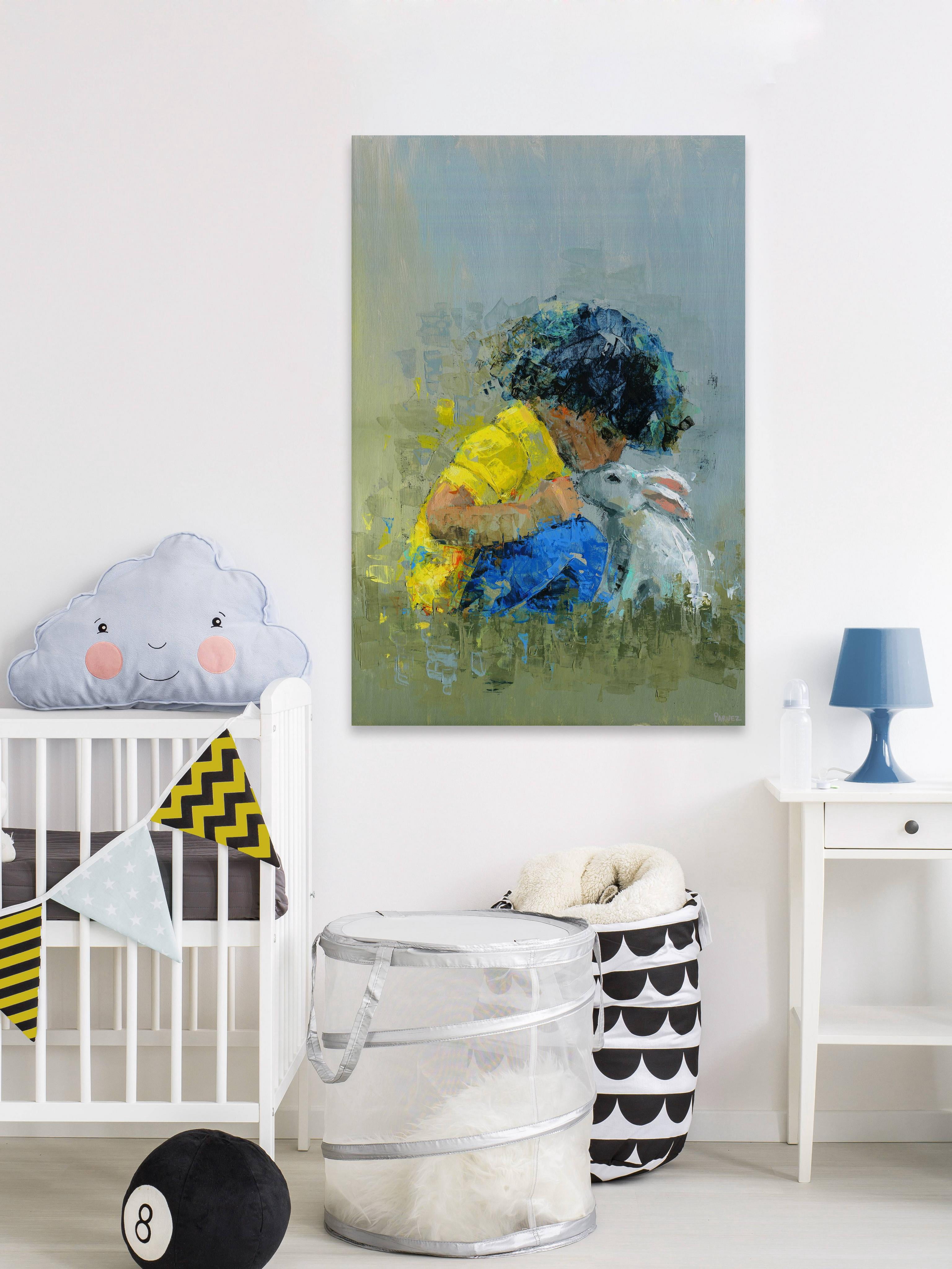 Parvez Taj Loving Bunny Canvas Wall Art