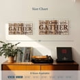 thumbnail image 4 of Elephant Stock Gather At The Table Typography Wall Art - Horizontal Multi Panel Canvas - Dining Room Wall Decor - Inspirational And Typography Multi Panel - Brown And Beige Decor - 26" x 12", 4 of 8