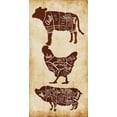thumbnail image 2 of OnRei 14x24 White Modern Wood Framed Museum Art Print Titled - Farm Cuts, 2 of 4