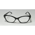 thumbnail image 3 of NEW VERA WANG LUXE RAINA WOMENS/LADIES CAT EYE FULL-RIM BLACK FRAME DEMO LENSES 51-16-132 SPRING HINGES EYEGLASSES/EYEWEAR, 3 of 9