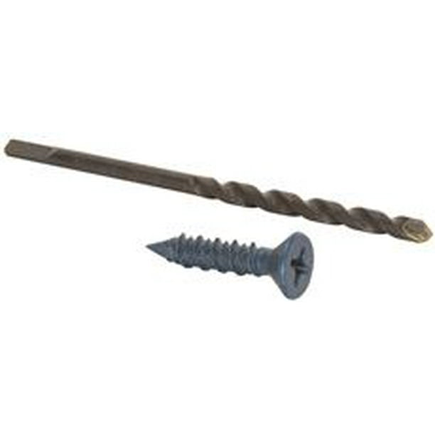Phillips Flat Head Masonry Fasteners 3/16 In. X 4 In., 100 Per Pack