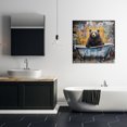 thumbnail image 4 of Stupell Industries Contemporary Graffiti Bathing Bear Canvas Art, 30 x 30, by Lazar Studio, 4 of 8