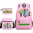 thumbnail image 1 of hot selling  hard work afraid backpack shoulder bag pencil case three-piece schoolbag children backpack cartoon, 1 of 7