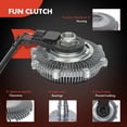 thumbnail image 3 of A-Premium Electronic Radiator Cooling Fan Clutch Compatible with Ford Explorer 2006-2010, Explorer Sport Trac 2007-2010 & Mercury Mountaineer 2006-2010, 4.0L 4.6L, 3 of 8