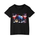 thumbnail image 1 of Vestido Corto de Verano Niños Niños Niñas Camiseta de Algodón Cuello Redondo Lindo Día de la Independencia Imprimir Top, 1 of 5