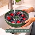thumbnail image 2 of Pod Pottery Berry Bowl, Berry Washing Bowl with Drain Holes & Center Cone for Fruits and Vegetables, 2 of 7