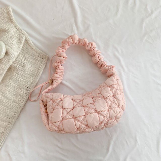 LEFTSIDE-Bolso de hombro acolchado para mujer, bandolera de tela acolchada, estilo informal, a la moda, Y2K, 2023 xuanjing unisex