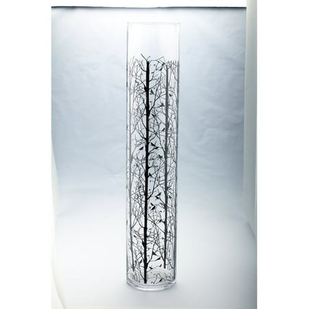 - Diamond Star Glass Bird Tree Floor Vase