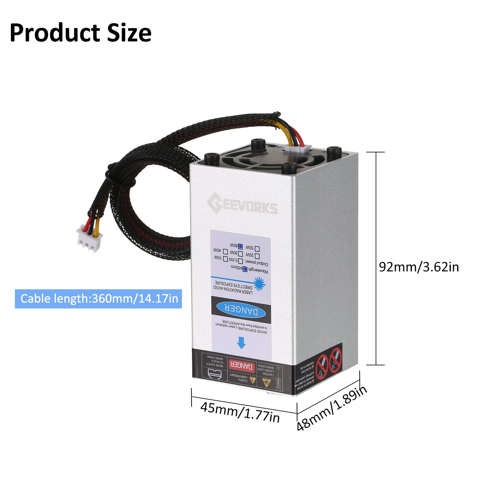 Engraving Module,3d Printer Diy Craft Wood Paper Head Speed Cutter 80w Head Speed Router Diy Router Diy Craft Cutter 3d Printer Speed Cutter 3d 450nm 80w Head Craft Wood Leather