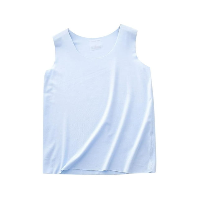 zbxnLI Débardeurs pour Enfants Garçons Filles Débardeurs en Coton Doux Sans Manches Blouses pour Filles