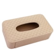 thumbnail image 4 of Sidaley Hi.FANCY, soporte para pañuelos de coche, parasol, servilleta, caja de piel sintética para asiento trasero de vehículo, toallero de Automoción decorativa y accesorios Beige colgando, 4 of 6