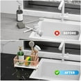 thumbnail image 7 of Black Sponge Holder for Kitchen Sink, Sink Caddy Organizer with High Brush Holder, Kitchen Countertop Organizers and Storage Essentials, Rustproof 304 Stainless Steel, Soap Dispenser Organize, 7 of 7