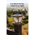 thumbnail image 3 of Home Zone Security ELI1403V 12-Lumen-Each 4 x 4 Solar LED Post Cap Lights, Bronze, 2-Pack, 3 of 7