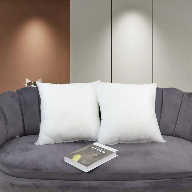 SuChun Spring Tree Flower Pillow Covers 2 Piece Non Woven Pillow Core Substitute Polyester Square Pillow Core White