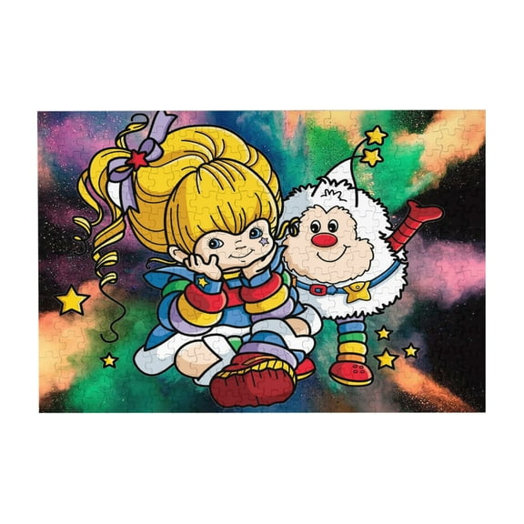 Rainbow Brite Wooden Picture Puzzle 300 Piece Jigsaw Puzzle for Adults Challenging Puzzle Game Gifts