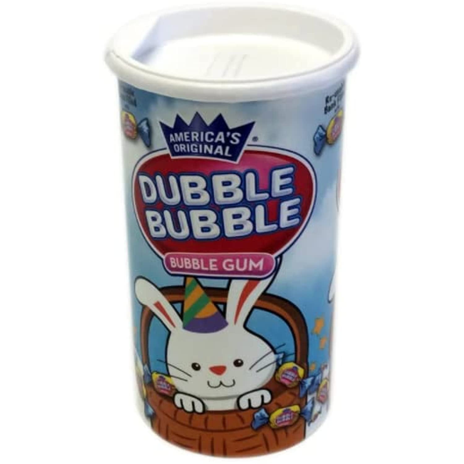 Dubble Bubble Bubble Gum Candy, Easter Bunny Bank, 3.5 Ounce Banks