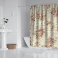 thumbnail image 2 of Pioneer Flower Floral Print Pattern Shower Curtain 72"x84" ,Bathroom Decorative Shower Curtains Set with 12 Hooks,Modern Waterproof Washable Shower Curtain, 2 of 6