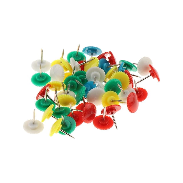 45x Alfileres Agujas de Alfiler Chinchetas de Tarjeta También para Coser Acolchados Y - Plastic_D Soledad Tachuelas Decorativas