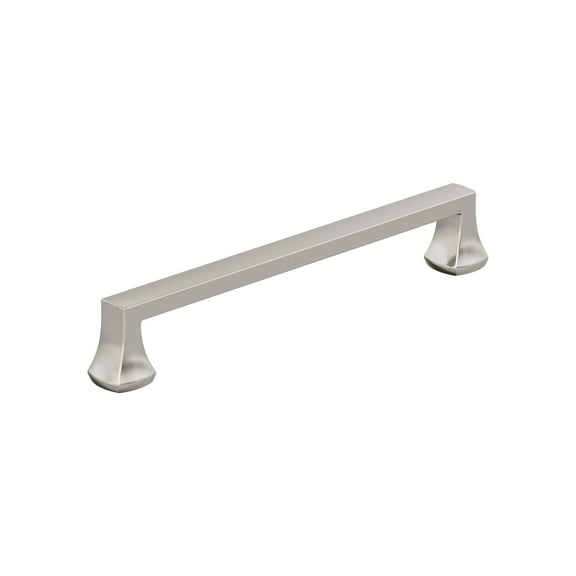 Amerock Hybridize 6-5/16 inch Center-to-Center Satin Nickel Cabinet Pull, 10 Pack