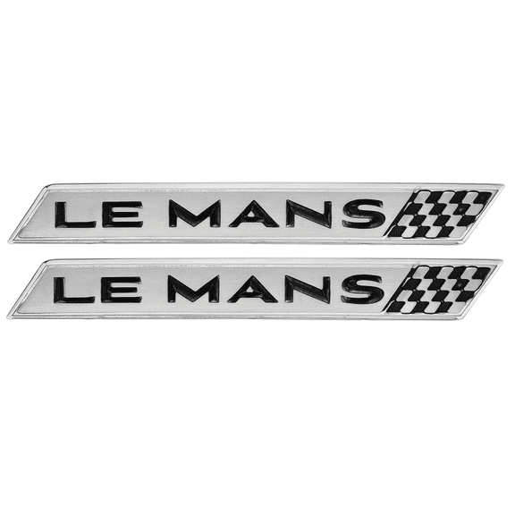 RestoParts Jewel Cast Lemans Door Panel Emblem Set 1965 Pontiac LeMans