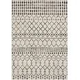 thumbnail image 3 of Hauteloom Cowplain Farmhouse Moroccan Geometric Area Rug - Boho Aztec Tribal Carpet for Living Room, Bedroom, Dining Room - Cream, Black, Beige, Gray - 5'3" Square Rug, 3 of 16