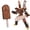 A001- Brown, variant on Action Figure Matcha Green Ice Pop Transforming Robot Single Pack Collectible Snack Themed Model
