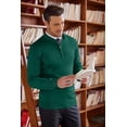 thumbnail image 6 of COOFANDY Mens Slim Fit 1/4 Zip Up Mock Neck Polo Sweater Casual Long Sleeve Sweater Pullover Sweaters, 6 of 6