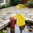 thumbnail image 1 of Conjunto de impermeable de ganso para estatua de jardín de 58 cm | Disfraz impermeable de 3 piezas con sombrero y minisombrilla | Decoración de jardín para todas las estaciones, 1 of 6