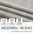 thumbnail image 4 of Widening Linen Tier Curtain Bohemian Cafe Curtain Rod Pocket 1 Panel, 4 of 14