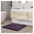 thumbnail image 2 of KriKac Bathroom Rugs, Velvet Memory Foam Bath Mat, Non-Slip, Machine Washable Bath Rugs - Dries Quickly, Ultra Soft Plush Bath Mats for Bathroom, 17 x 24, Dark Purple, 2 of 6