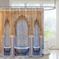 thumbnail image 6 of Morocco Vintage Architecture Arch Shower Curtain Polyester Fabric Washable Bathroom Curtain With Home Art ration, 6 of 7