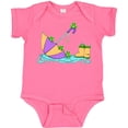 thumbnail image 3 of Inktastic Cute Frogs in a Umbrella with Boots Boys or Girls Baby Bodysuit, 3 of 5