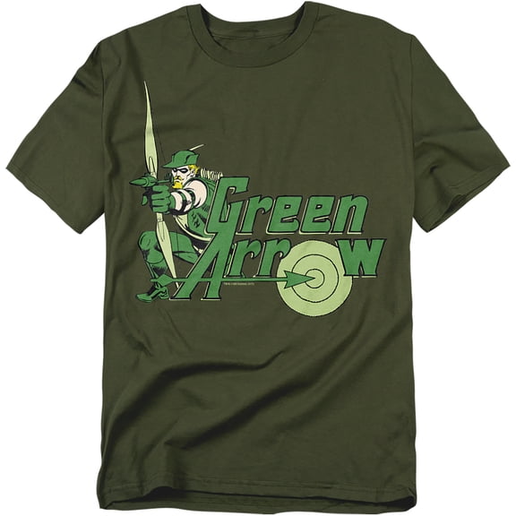 DC Comics Green Arrow T-Shirt Green Arrow Unisex Graphic Tee For Men & Women Military Green 