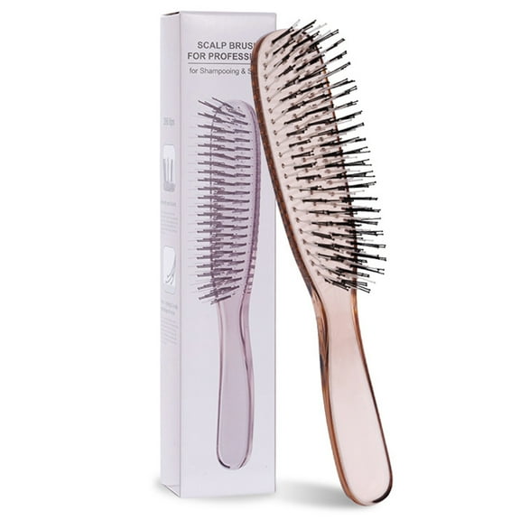 Jesscasday Wet Dry Hair Brush Hairbrush Detangler Brush Soft Nylon Boar Bristles Hair Brush