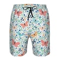 thumbnail image 4 of Kdxio Butterflies Pattern Mens Casual Shorts - Drawstring Summer Beach Sports Shorts for Men, 4 of 9