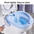 thumbnail image 3 of Sitz Bath Flusher Tube Wash Squeeze Bath Sitz Flush Hose Blue Silicone Rinser for Home with Large Nozzle 90cm Blue, 3 of 7