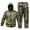 Camouflage, variant on Men Track Suits 2 Piece Set Leaf Cape 3D Hoodie Zip Up Jacket And Camo Pants Combat Military Outdoor Adventure Wear