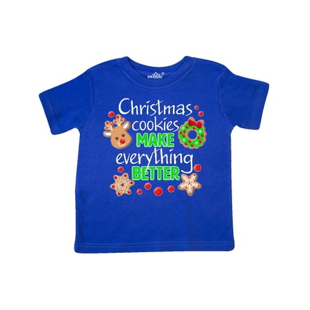 

Inktastic Christmas Cookies Make Everything Better Gift Toddler Boy or Toddler Girl T-Shirt