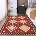 thumbnail image 2 of 6'x9' carpet pads non slip cool carpet fun area rug retro area rug rust area rug, 2 of 10