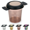 thumbnail image 1 of ReaNea Rose Gold Tea Infuser, Stainless Steel Tea Strainer, Fine Mesh Tea Filters with Double Handles, 1 of 9