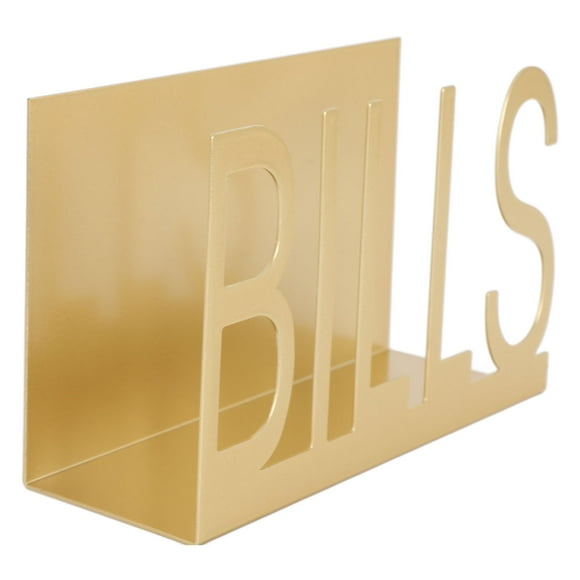 Elegante Soporte para Correo de Metal para escritorio, Organizador de Cartas de Hierro Para Escritorio, Diseño Recortado Para Almacenamiento de Carta, Amplia Capacidad de 60