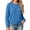 17#Blue, variant on Women's Long Sleeve Button Down Crew Neck Classic Sweater Knit Cardigan