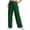 #03 Green 【Mix & Match: Stock Up on Your Favorite Colors】, variant on Women's Soft Casual Solid Straight Leg Pants, Elastic Waist Pull On Design with Foldable Long Pants for Versatility, Polyester Blend Everyday Wear for Work, Travel, | TruHer,Black M