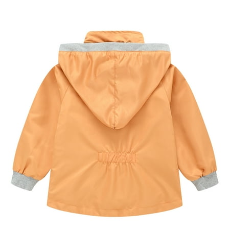 

Gubotare Toddler Girl Clothes Baby Toddler Girls Fall Winter Trench Coat Wind Hooded Jacket Kids Outerwear (12M-5T)