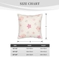 thumbnail image 4 of DouZhe Velvet Decorative Throw Pillow Covers Set of 2, Soft Square Cushion Cover with Invisible Zipper Cartoon Cute Birds Flower Printing, 18"x18", 4 of 7