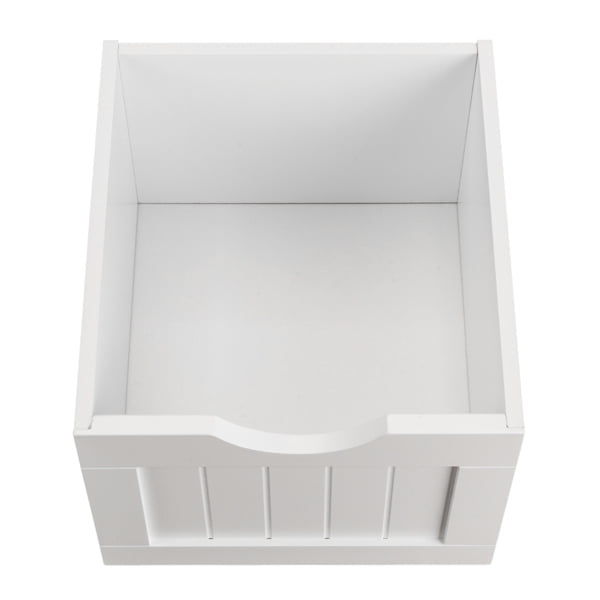 Single Door Bathroom Storage Cabinet with 4 Drawers, White