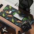 thumbnail image 2 of Long Mouse Pads for Desk,Black Cartoon Dinosaurs Text Pattern Desk Mats on Top Of Desks, Desk Mouse Pad Extra Large with 3mm Non-Slip Base and Stitched Edge for Gaming,Office,Work,Home 35.4"x15.7", 2 of 6