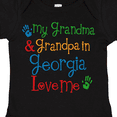 thumbnail image 4 of Inktastic Georgia Grandma Grandpa Loves Me Boys or Girls Baby Bodysuit, 4 of 5