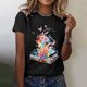 thumbnail image 2 of Blusa de manga corta de verano con cuello redondo para mujer a la moda, camisetas con estampado informal Fridja hjk3425, 2 of 7