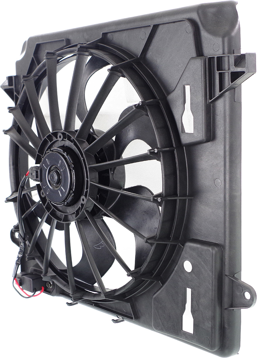 Replacement REPJ160502 Cooling Fan Assembly Compatible with 2007-2011 Jeep Wrangler Radiator